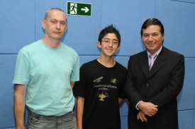 Presidente Aurélio recebe visita de karateca