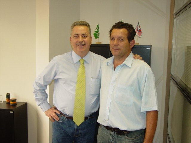 Zé do Gelo visita deputado Chico Sardelli 