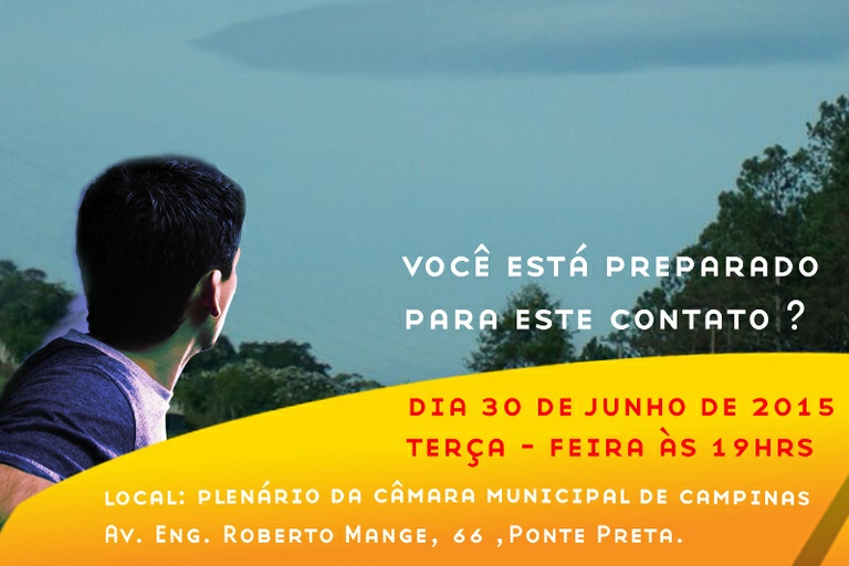 Câmara abriga - no próximo dia 30 - palestra alusiva ao Dia Municipal do Ufólogo