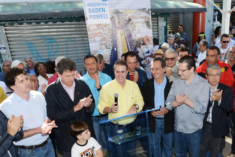 Câmara participou neste domingo (1º) da inauguração da ciclovia Baden Powell, que faz parte do Plano Cicloviário, instituído por lei do vereador Luis Yabiku (PSB); Casa também acompanha assinatura de asfalto no Jardim Uruguai