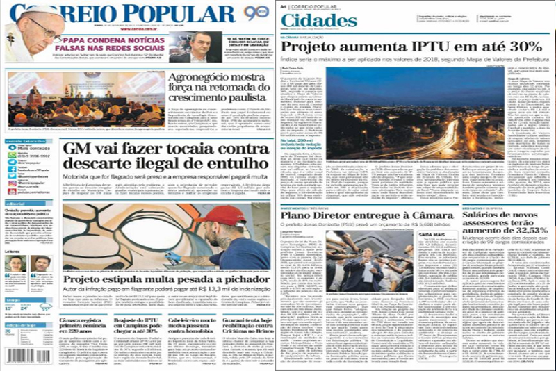 Esclarecimento: jornal Correio Popular erra e “aumenta salários” de cargos extintos na Câmara