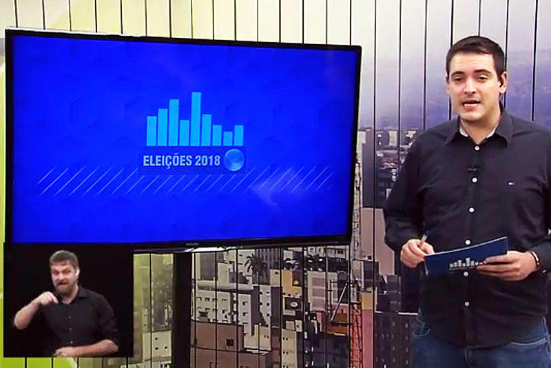 Retrospectiva 2018: em outubro, presidente da Câmara é eleito deputado e TV Câmara faz primeira cobertura das eleições com 100% de Libras no país