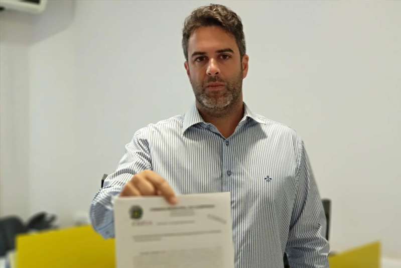 Hossri protocola pedido de Comissão Processante (CP)  para apurar suposta  infração político-administrativa do prefeito envolvendo o Camprev