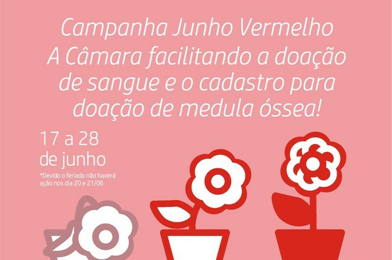 Câmara programa atividades para doação de sangue dentro da Campanha Junho Vermelho