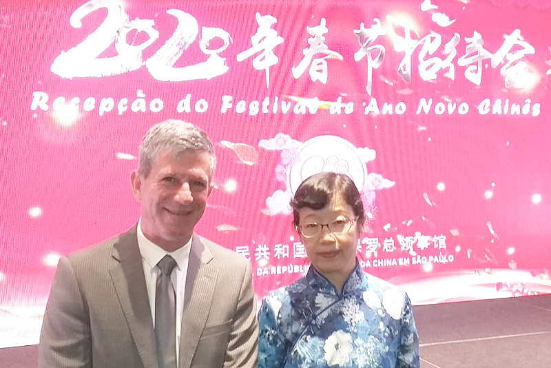 Paulo Haddad representa Câmara no evento oficial de celebração do Ano Novo Chinês; imigração da China completa 120 anos em 2020  
