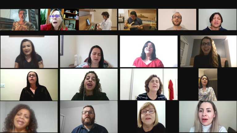 Coral da Câmara grava vídeo com canções do seu repertório para amenizar os efeitos do isolamento social
