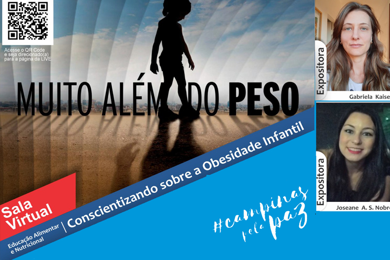 Muito Além do Peso: TV Câmara transmite na noite desta quinta, com reprise na sexta (3), debate  do Fórum Campinas pela Paz sobre obesidade infantil 