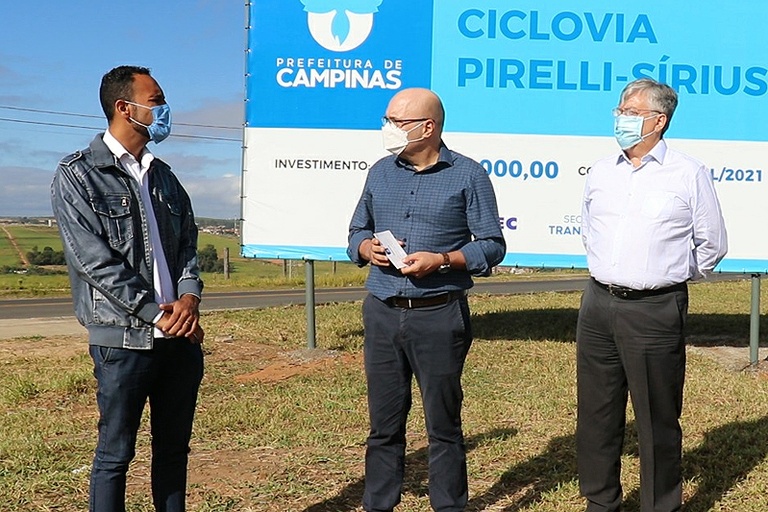 Higor Diego acompanha entrega da Ciclovia Pirelli/Sírius e viabiliza R$ 2 milhões junto a deputado federal para Campinas investir em novos caminhos destinados a ciclistas