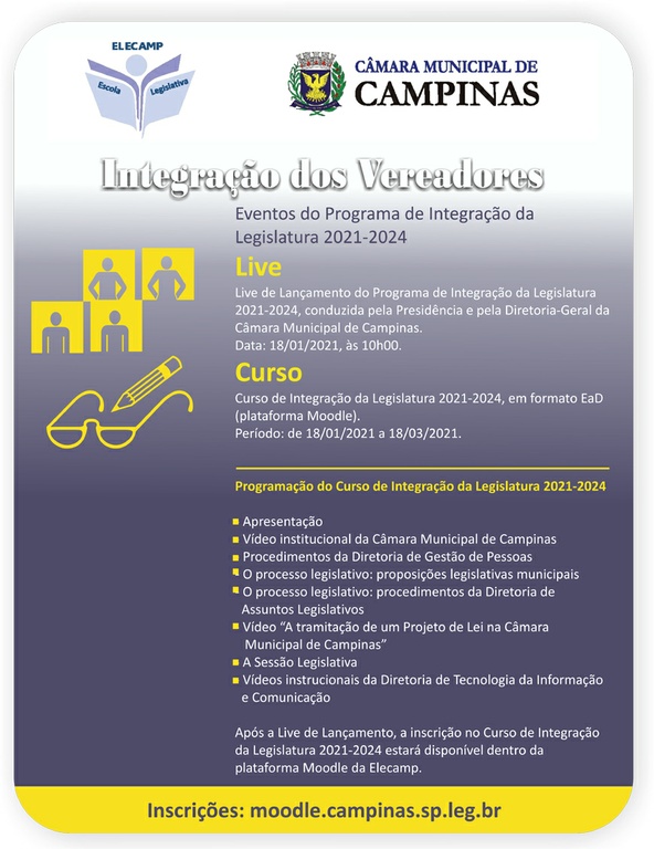 Elecamp promove Curso de Integração da Legislatura 2021-2024