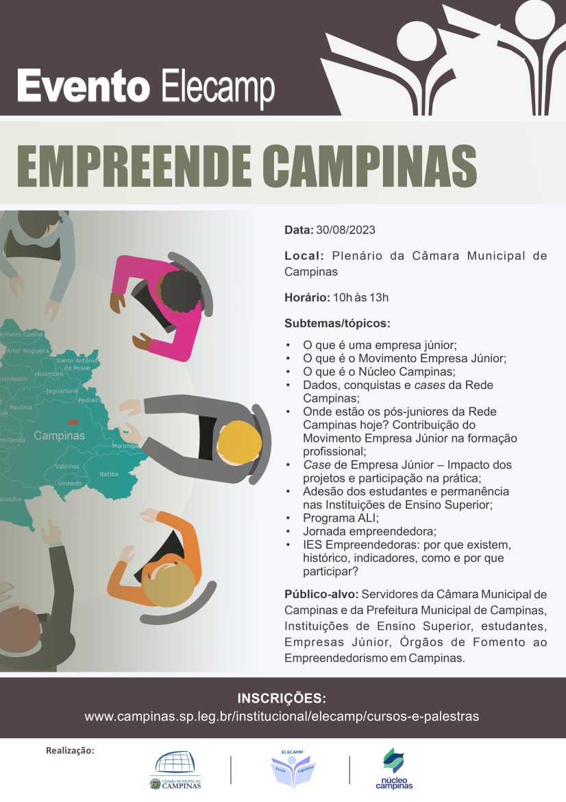 Elecamp promove encontro para debater temas voltados à Empresa Júnior