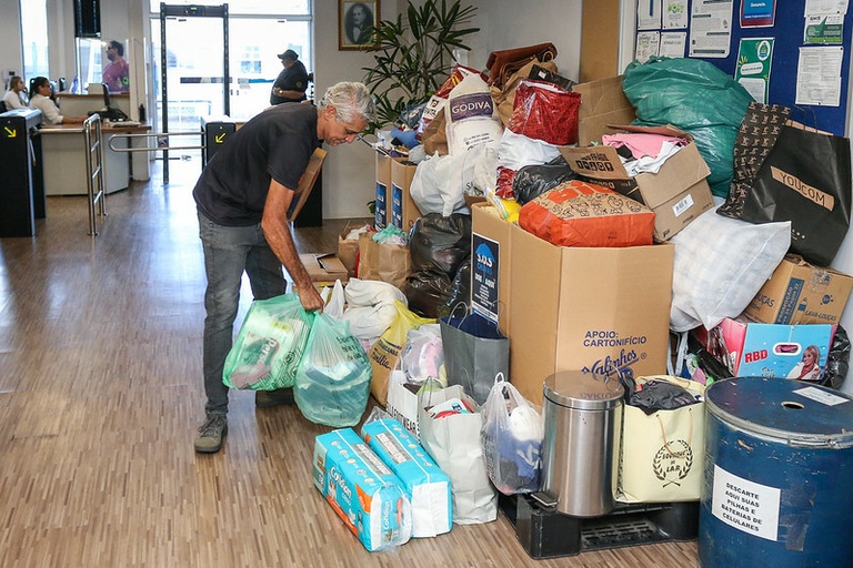 Espírito de Solidariedade: Câmara recolhe mais de meia tonelada de doações para o SOS Chuva em dois dias e encaminha para desabrigados