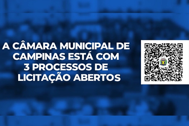 Inovação: Câmara utiliza sistema de QR Code para facilitar acesso – e participação - às licitações em andamento