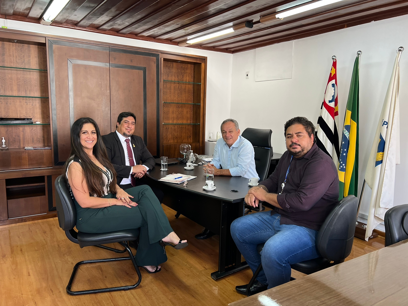 Luiz Rossini recebe presidente do Conselho de Segurança Pública