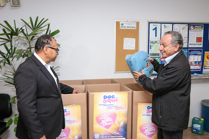 Em virtude do frio intenso, Câmara antecipa encaminhamento de doações da Campanha do Agasalho 2023: agora é hora de doar!