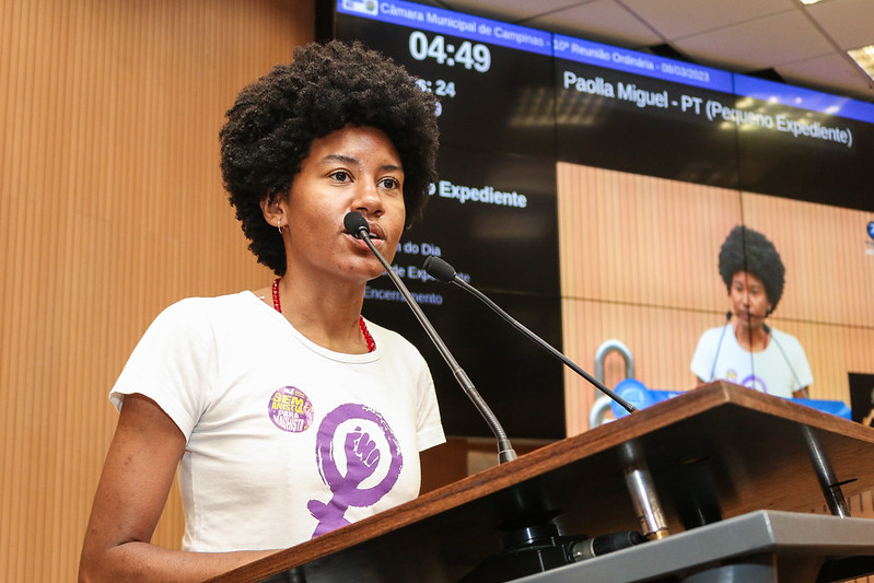 Na semana em que se comemora o Dia da Mulher, Paolla Miguel homenageia personalidades, entre elas a primeira vereadora negra e primeira  prefeita de Campinas