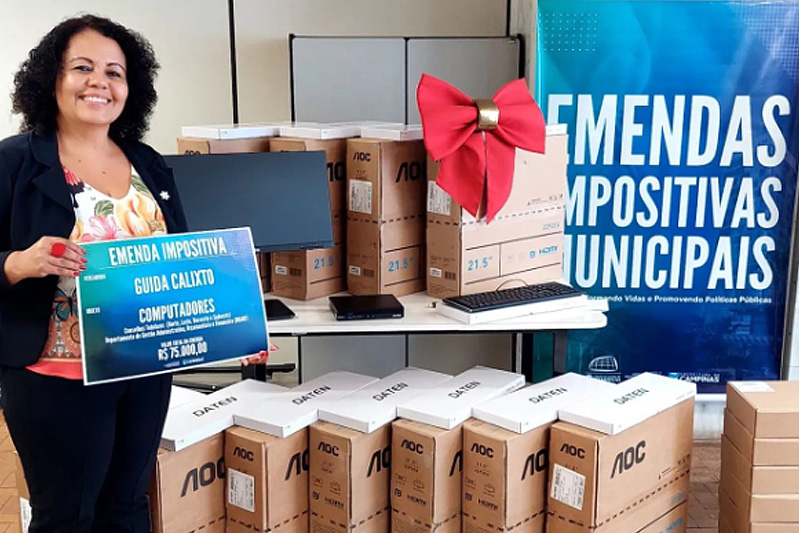 Emendas Impositivas, do papel à realidade: Conselhos Tutelares de Campinas recebem computadores adquiridos com valores destinados por Guida Calixto