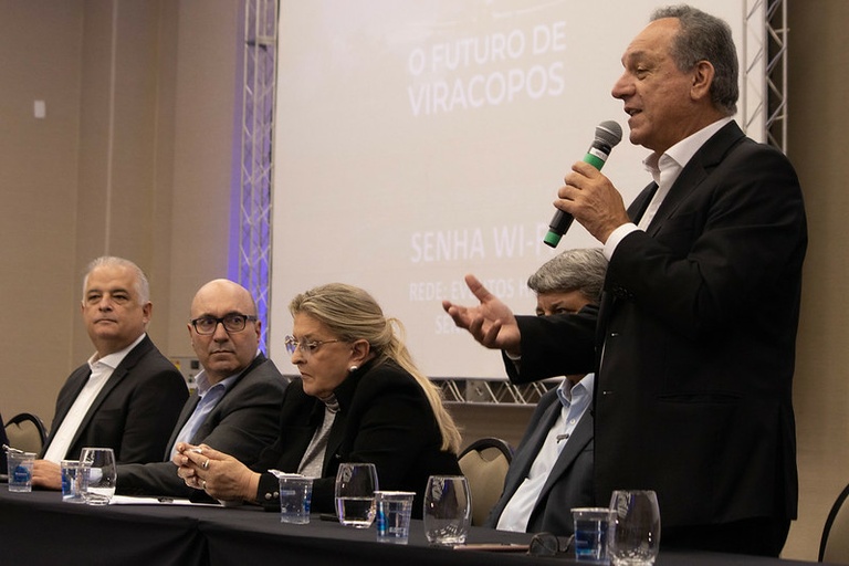 Luiz Rossini e demais vereadores participam de encontro com ministro Márcio França sobre o futuro do Aeroporto de Viracopos