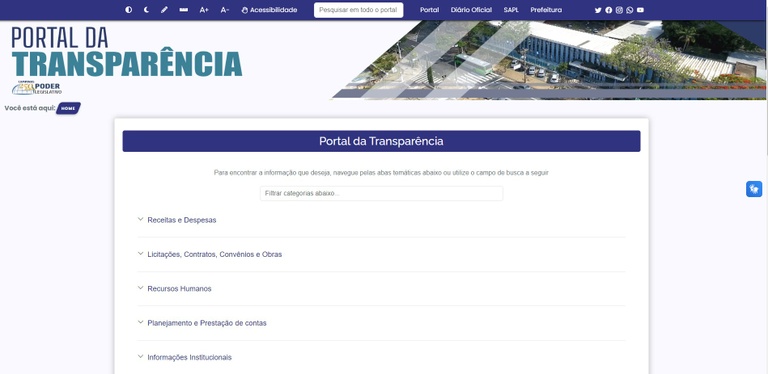 Câmara aprimora processos e apresenta avanços no Portal da Transparência; novo formato facilita a navegação no site e acesso às informações