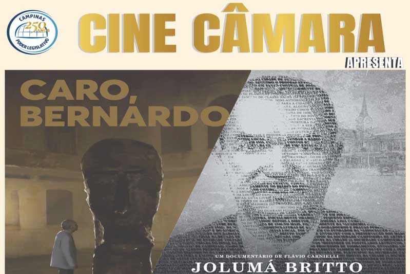 Cine Câmara de novembro apresenta os documentários ‘Jolumá Brito: a Voz de Campinas’ e ‘Caro, Bernardo’
