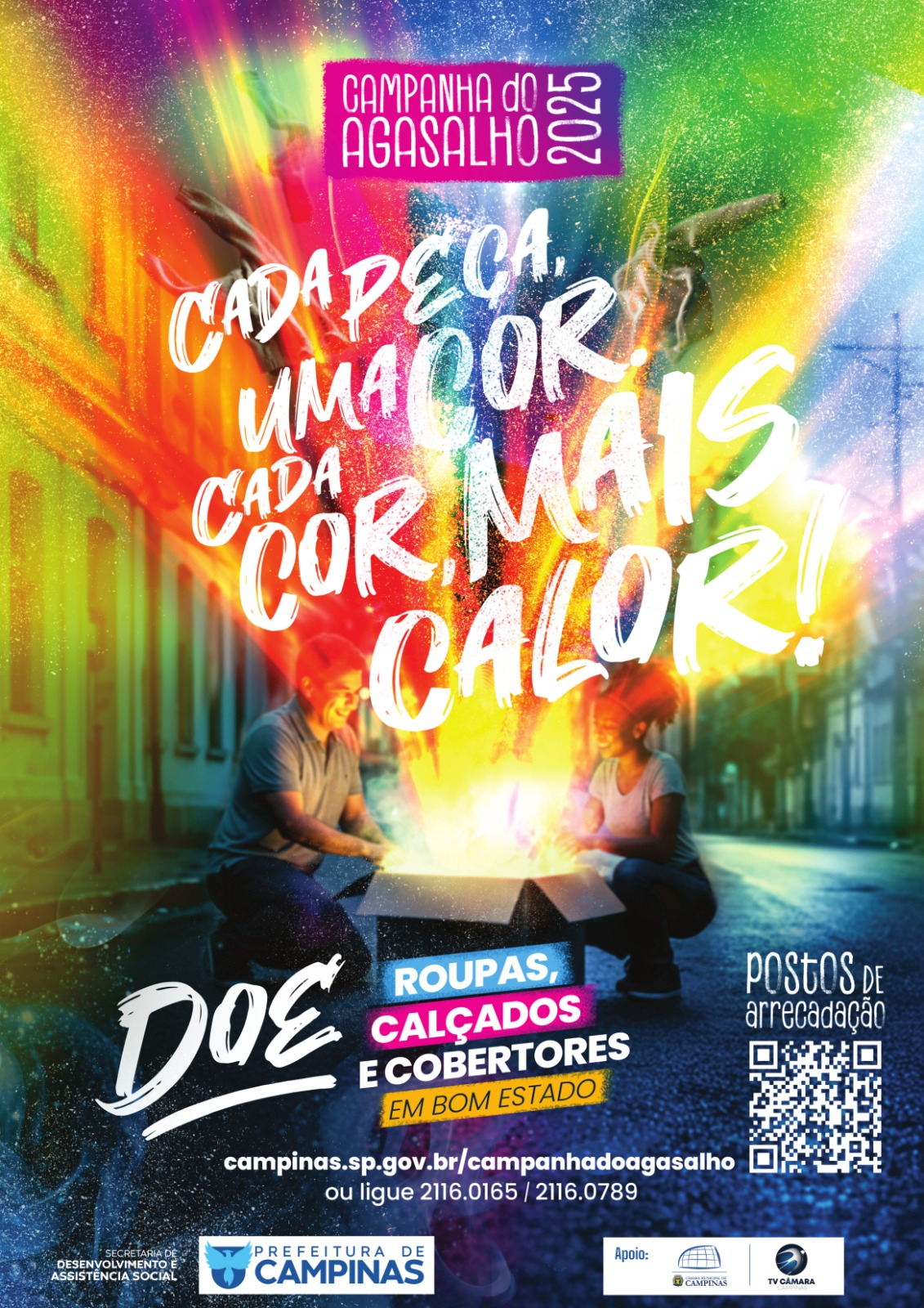Câmara integra Campanha do Agasalho 2025; doações podem ser entregues no prédio do Legislativo