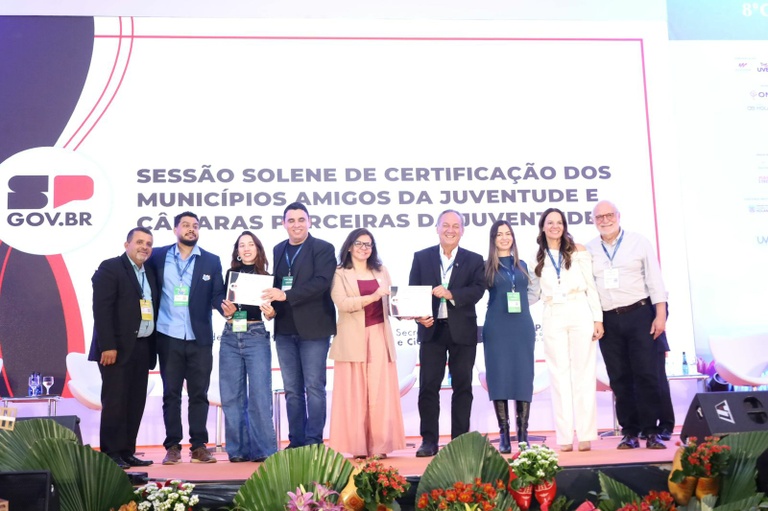 Câmara recebe pela segunda vez o prêmio ‘Parceira da Juventude’ por ações de formação política de jovens