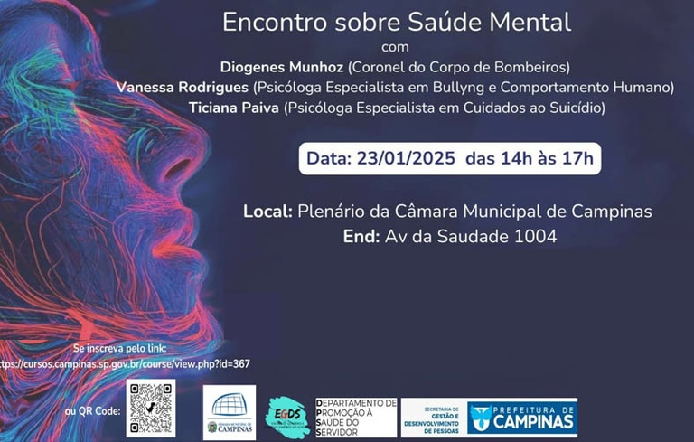 Com apoio da Elecamp, Câmara sedia palestras sobre saúde mental