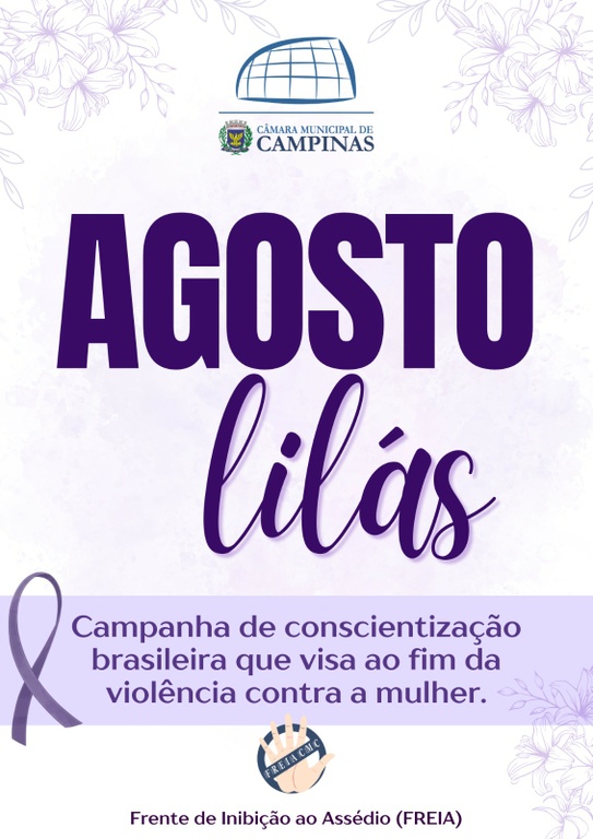Agosto Lilás: Câmara promove palestra com a cofundadora do Instituto Maria da Penha sobre violência contra a mulher