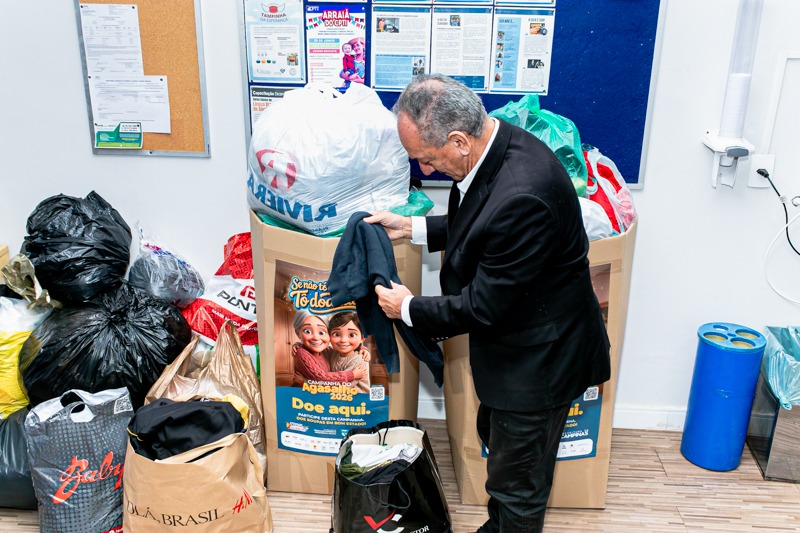 Câmara encaminha 166 quilos de roupas para Campanha do Agasalho 2026