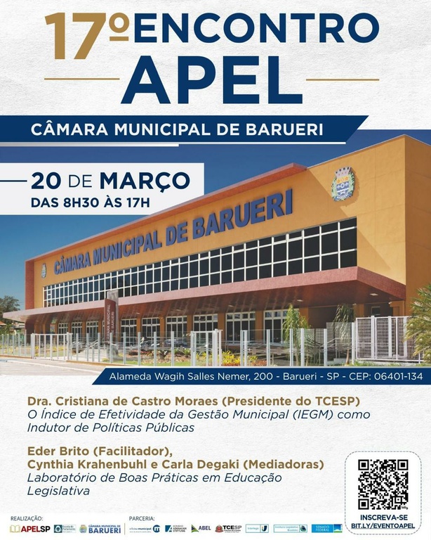 17° Encontro da Associação Paulista de Escolas do Legislativo e de Contas busca fortalecer as ações de educação legislativa e aproximar o cidadão do Poder Público