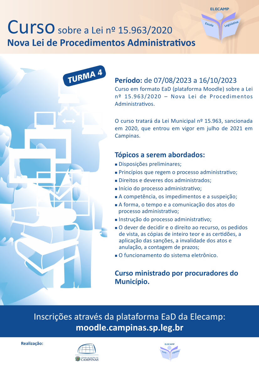 7/08 a 16/10 - Nova Lei de Procedimentos Administrativos - Turma 4