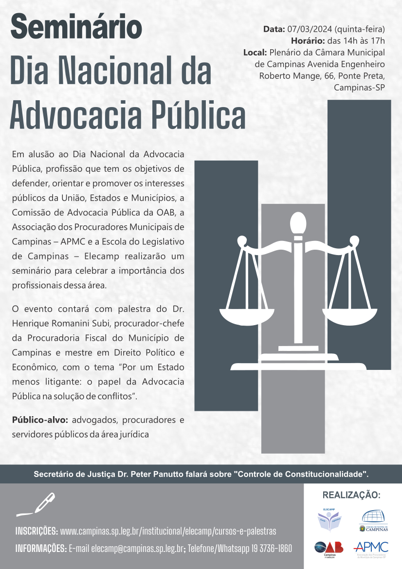 7/03 - Seminário "Dia Nacional da Advocacia Pública"