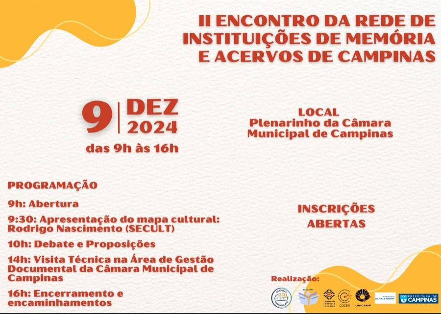 9/12 - II Encontro da Rede de Acervos, Museus e Instituições Culturais