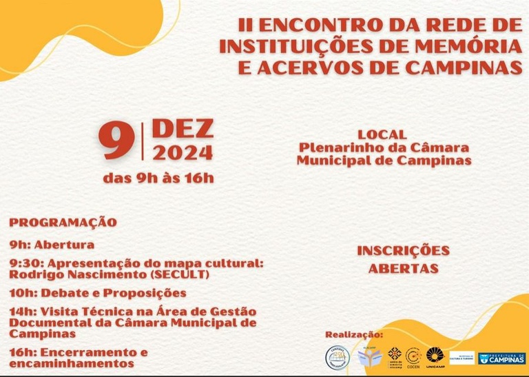 9/12 - II Encontro da Rede de Acervos, Museus e Instituições Culturais
